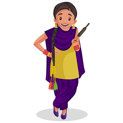 Punjabi girl Drawing by Shavinder Bumra  Pixels
