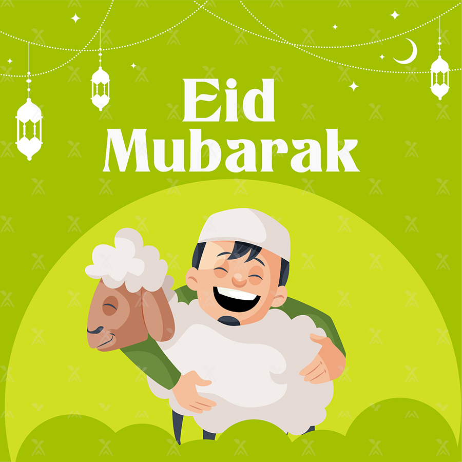 Banner template design of Ramadan Eid Mubarak
